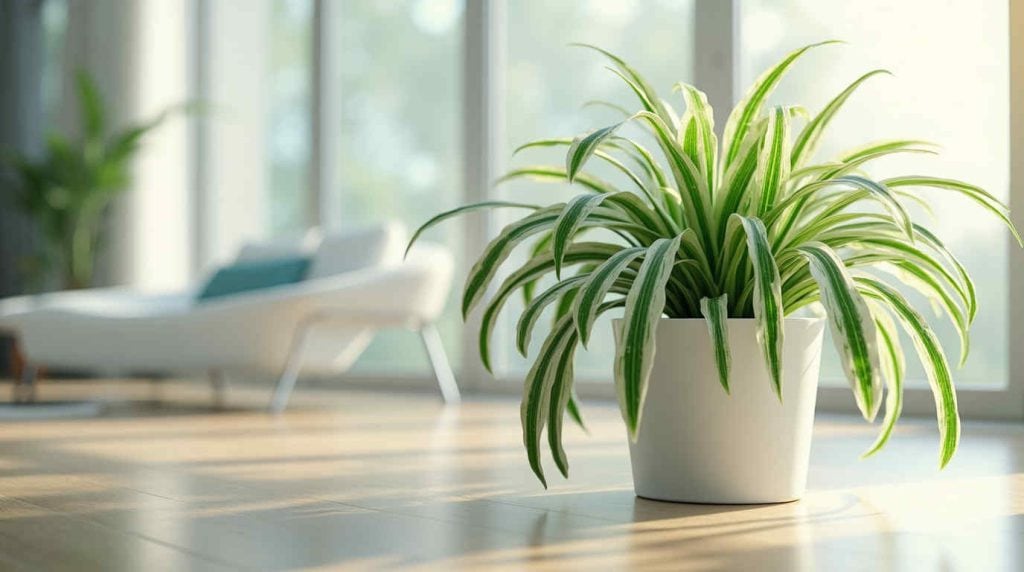 تزئین خانه با گیاه عنکبوتی