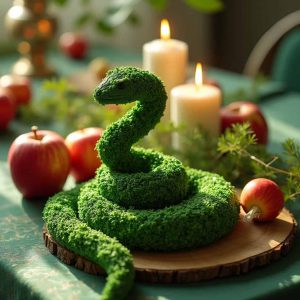 آموزش سبزه عید به شکل مار