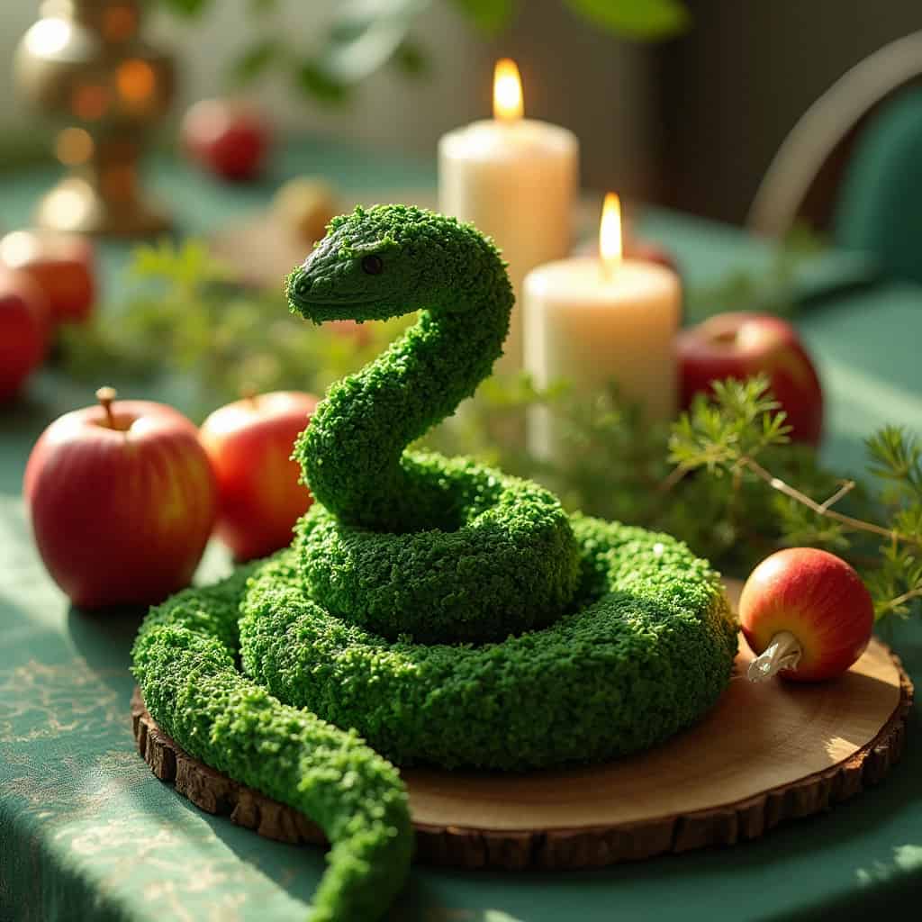 آموزش سبزه عید به شکل مار