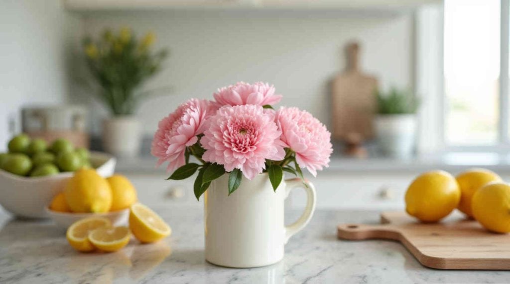 تزئین خانه با گل های طبیعی