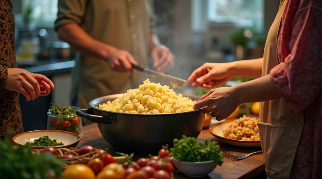 چگونگی پخت مواد سالاد الویه برای 300 نفر