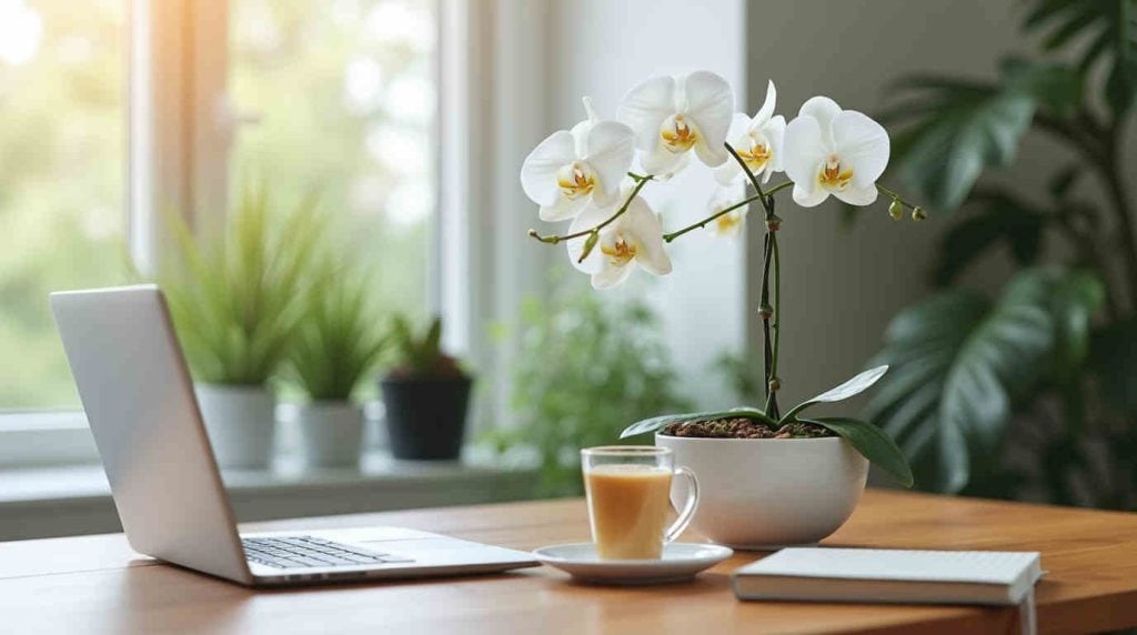 تزئین خانه با گل های طبیعی سفید