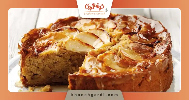کیک سیب و دارچین در ماهیتابه رژیمی