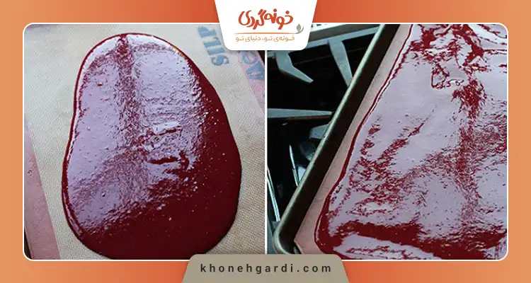طرز تهیه لواشک خانگی هلو و آلو سیاه