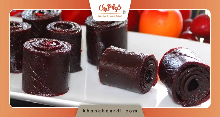 طرز تهیه لواشک خانگی هلو و آلو سیاه
