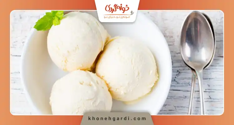 طرز تهیه بستنی خانگی با شیر بدون ثعلب و خامه