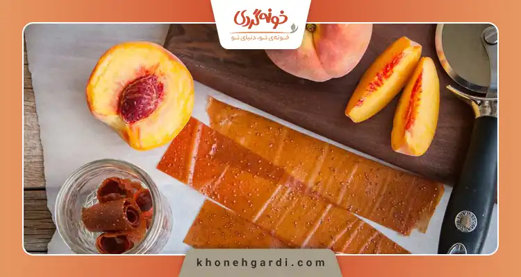 طرز تهیه لواشک هلو و شلیل خانگی