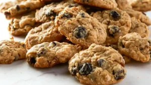طرز تهیه ی کوکی گردویی کشمشی بدون فر