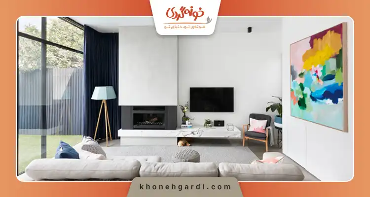 راهنمای چیدمان دو دست مبل در پذیرایی مربع