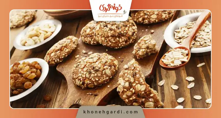 طرز تهیه کوکی رژیمی با جو پرک بدون فر