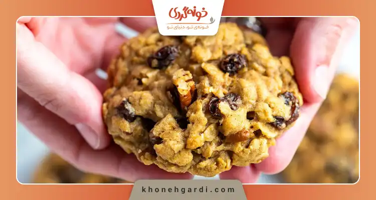 طرز تهیه کوکی رژیمی با جو پرک بدون فر