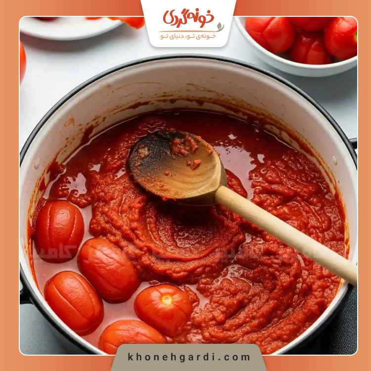 جلوگیری از پاشیدن رب گوجه هنگام پخت