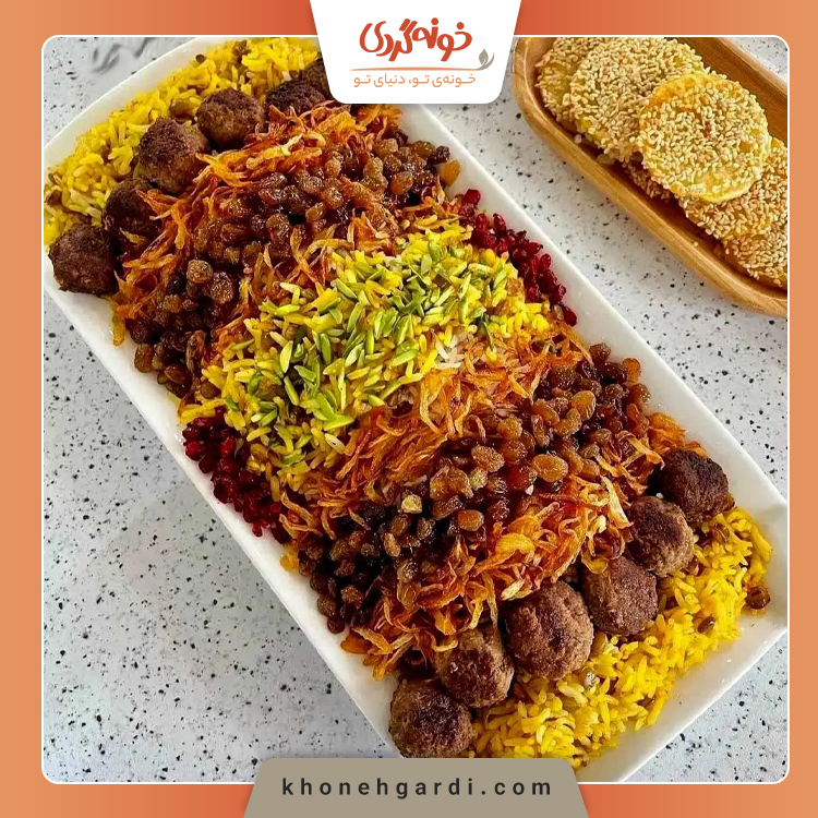 طرز تهیه عدس پلو با گوشت چرخ کرده و رب