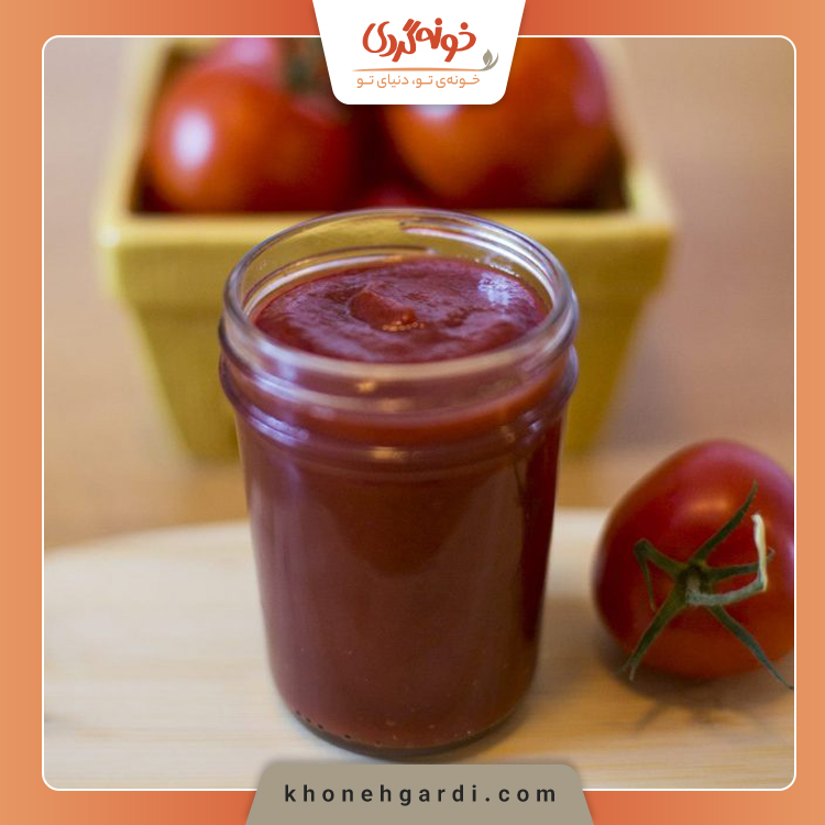 طرز تهیه سس کچاپ با نشاسته و رب