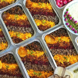 طرز تهیه عدس پلو با گوشت چرخ کرده و رب