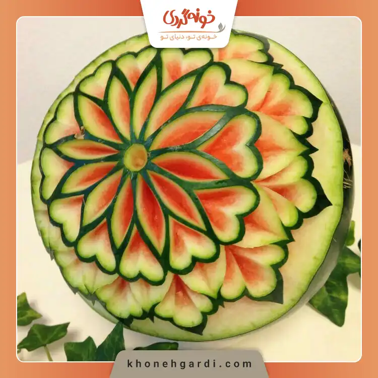 حکاکی هندوانه شب یلدا