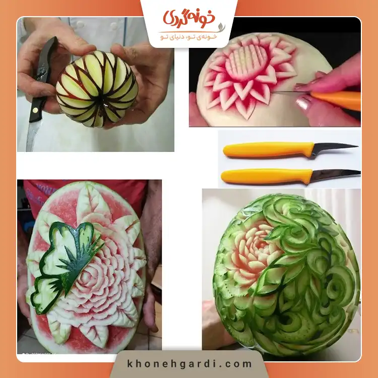 حکاکی هندوانه شب یلدا