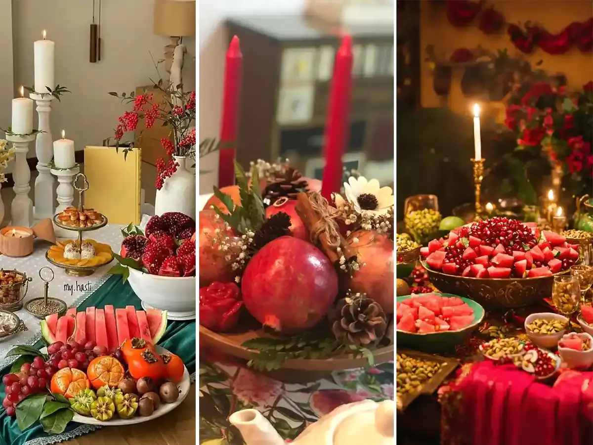 چیدمان سفره شب یلدا