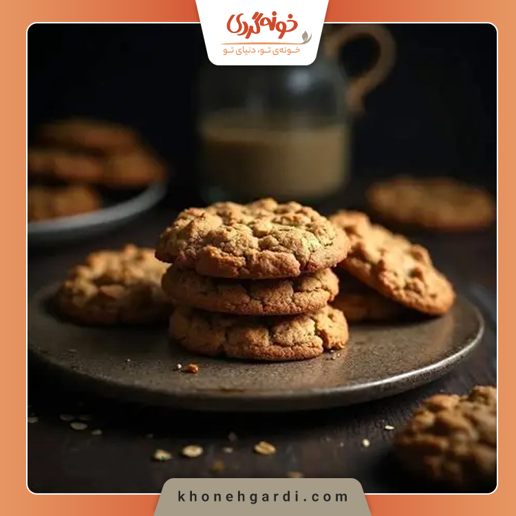 طرز تهیه کوکی جو دوسر با شیره انگور