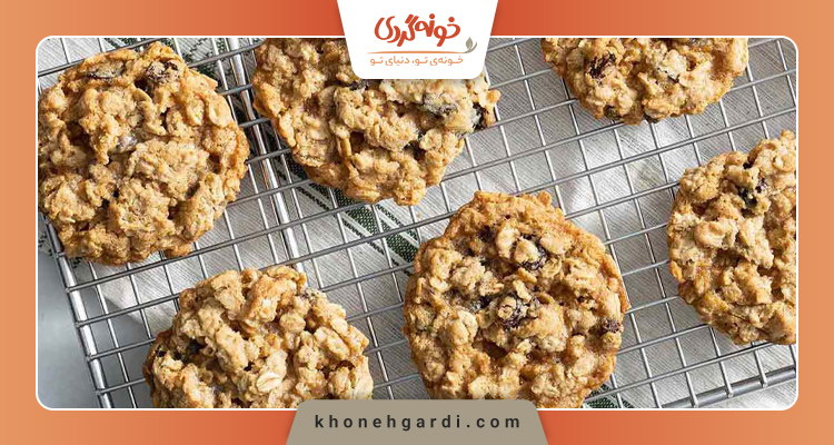 طرز تهیه کوکی جو دوسر با شیره انگور