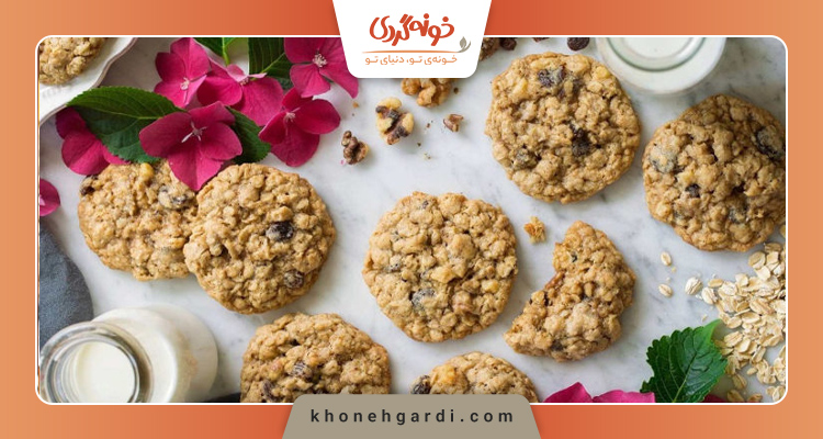 طرز تهیه کوکی جو دوسر با شیره انگور