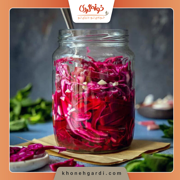 طرز تهیه ترشی کلم قرمز