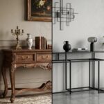مقایسه میز کنسول چوبی و فلزی، نبردِ اصالت در برابر مدرنیته